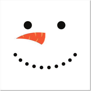 Smiling Snowman Posters and Art